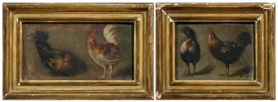 Two miniature paintings of