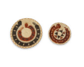 TWO MINIATURE PAPAGO POLYCHROM