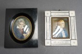 TWO MINIATURE PORTRAITS OF GEN