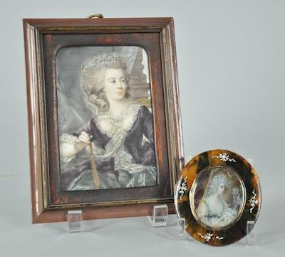 Two Miniature Portraits of Marie