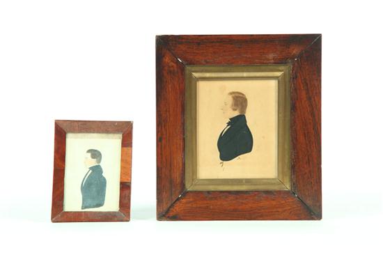 TWO MINIATURE PORTRAITS ON