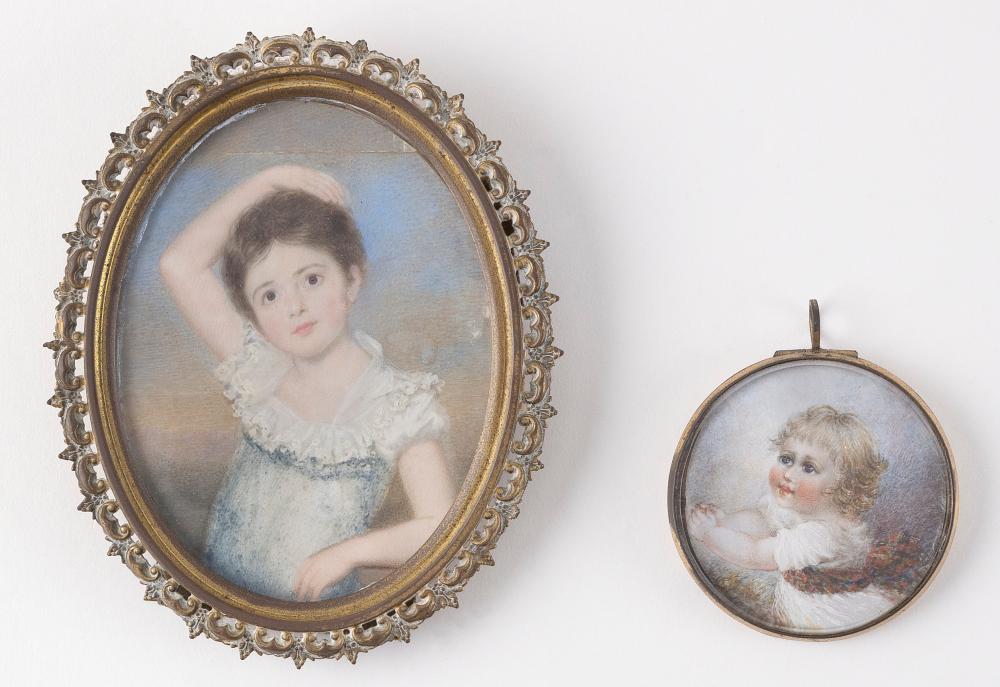 TWO MINIATURE PORTRAITS SECOND HALF