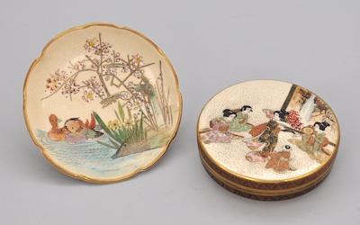 Two Miniature Satsuma Items The