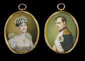TWO MINIATURES ON IVORY: NAPOL