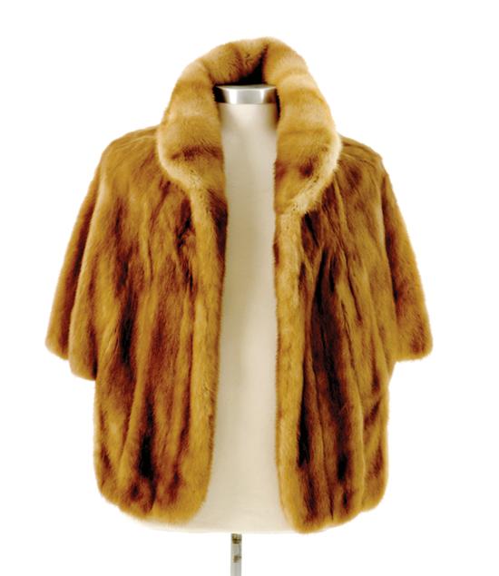 Two mink capes gray mink by