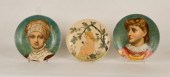 Two Minton portrait plates, pa