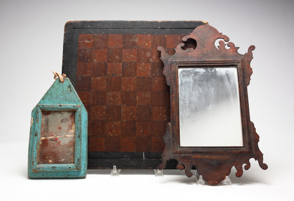 TWO MIRRORS AND A GAMEBOARD.