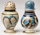 TWO MOCHA EARTHWORM PEPPER POT