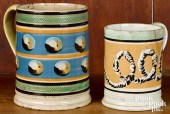 TWO MOCHA MUGSTwo mocha mugs ,