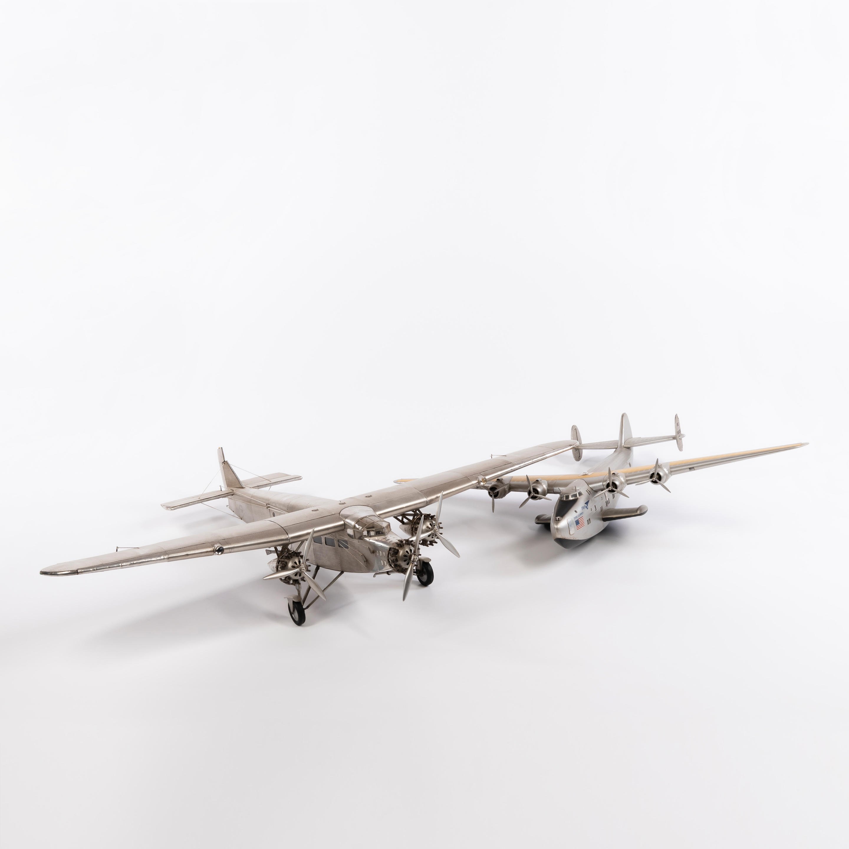 TWO MODEL AIRPLANES An