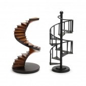 TWO MODEL SPIRAL STAIRCASES, I