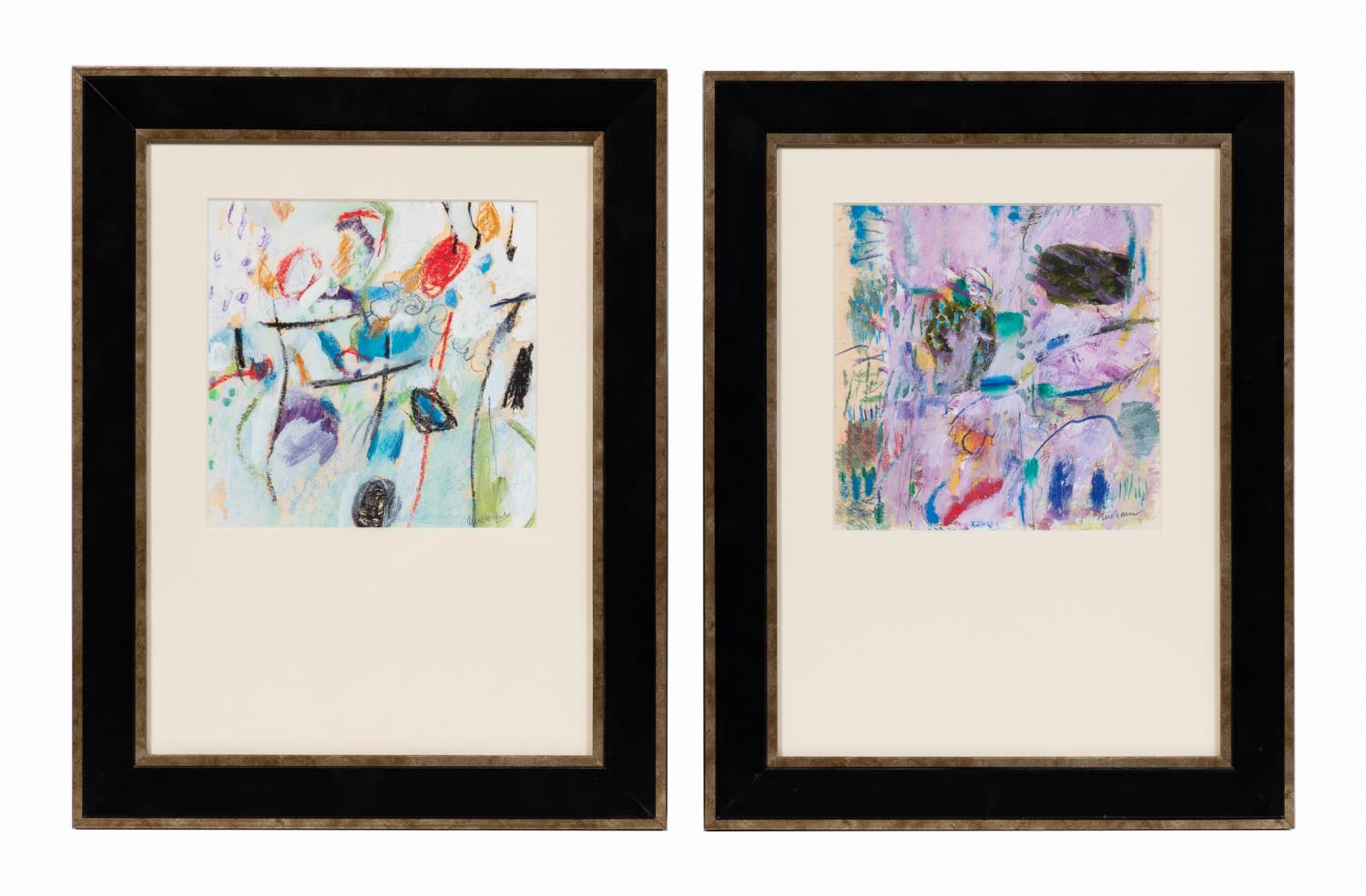 TWO MODERN ABSTRACT