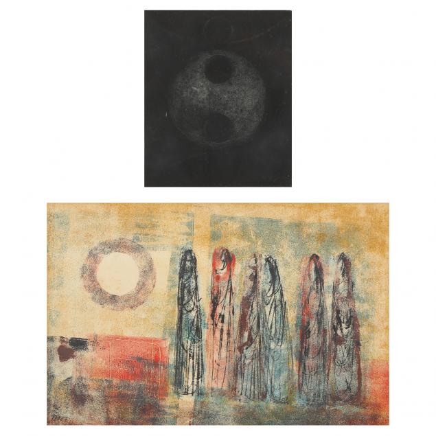 TWO MODERN ART PRINTS BY VENEZUELAN