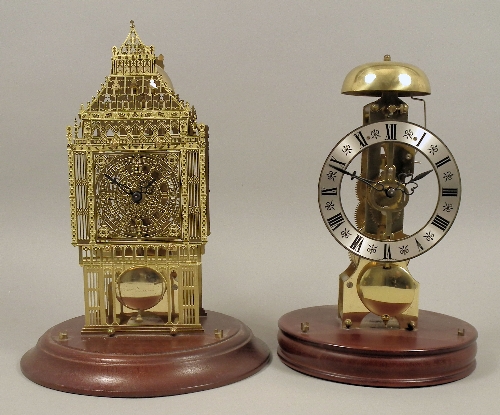 Two modern brass framed