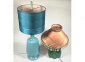 Two modern ceramic lamps with