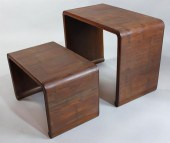TWO MODERN NESTING WATERFALL S