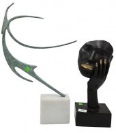 TWO MODERN SCULPTURESTwo Moder