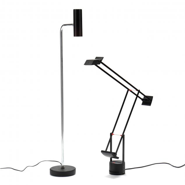 TWO MODERN TASK LAMPS Including a