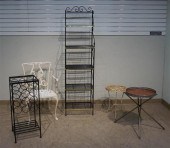 TWO MODERN WHITE PAINTED CAST