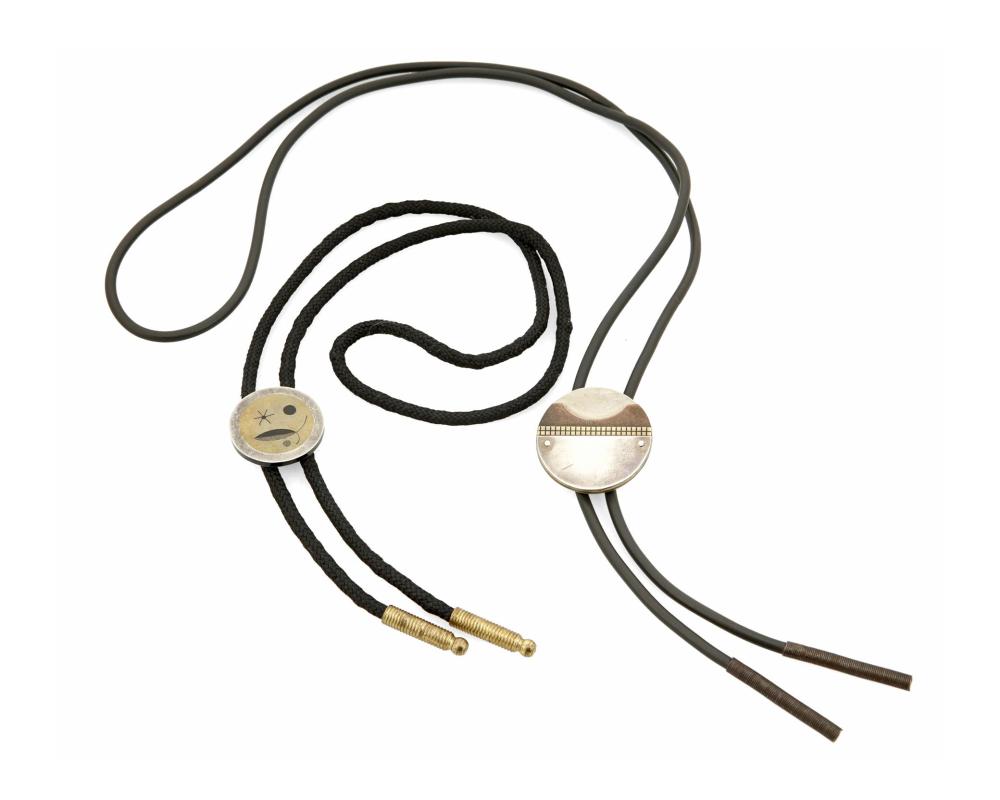 TWO MODERNIST BOLO TIESTwo