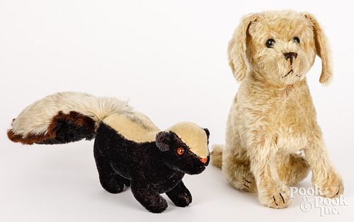 TWO MOHAIR ANIMALS, PROBABLY