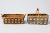 TWO MOHAWK BASKETSA lot of two