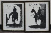 TWO MONOCHROMATIC PRINTS OF DO