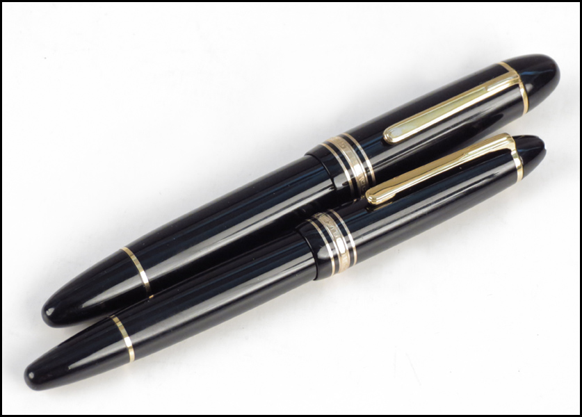 TWO MONTBLANC MEISTERSTUCK FOUNTAIN