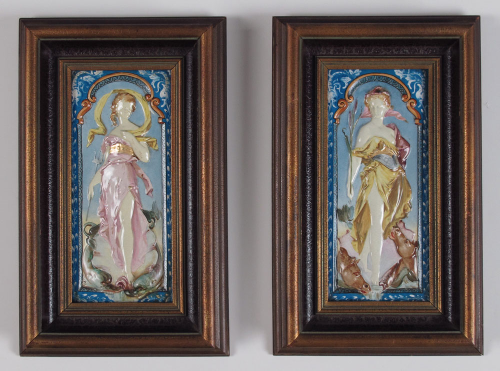 TWO MONTEREAU FRENCH BAS RELIEF