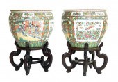 TWO MONUMENTAL CHINESE PORCELA