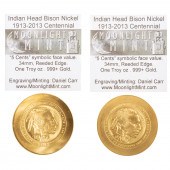 TWO MOONLIGHT MINT 1 OZ GOLD B