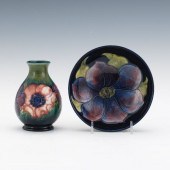TWO MOORCROFT ART POTTERY PIEC