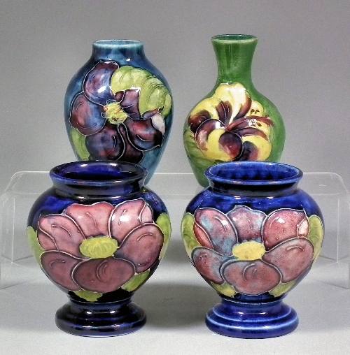 Two Moorcroft pottery baluster