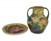 TWO MOORCROFT POTTERY TROUT IT
