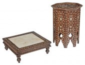 TWO MOORISH STYLE INLAID HARDW