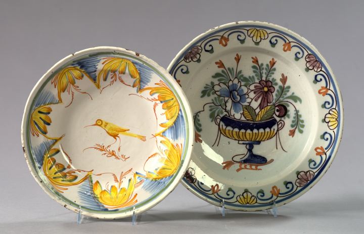 Two Moravian Pottery Fruit