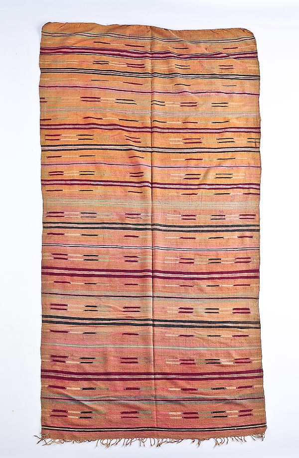 Two Moroccan flat weave carpets. ?
