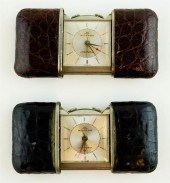 TWO MOVADO TRAVEL CLOCKSTWO MO