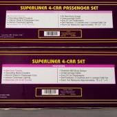 TWO M.T.H. SUPERLINER FOUR-CAR