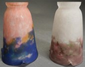 TWO MULLER FRERES ART GLASS SH