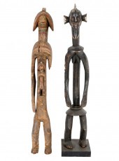 TWO MUMUYE CARVED AFRICAN FIGU