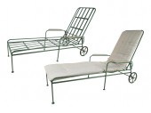 TWO MUNDER-SKILES TEAK & METAL
