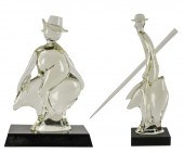 TWO MURANO GLASS FIGURESdepict