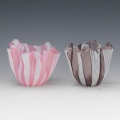 TWO MURANO VENINI ART GLASS RU