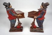 TWO MUSICIANS CAST IRON DOORST