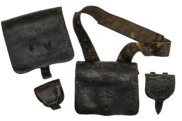 Two Musket Cartridge Boxes and