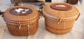 TWO NANTUCKET BASKETRY PURSEST