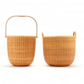TWO NANTUCKET BASKETS, SUSAN C