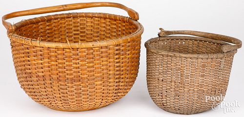 TWO NANTUCKET LIGHTSHIP BASKETS,