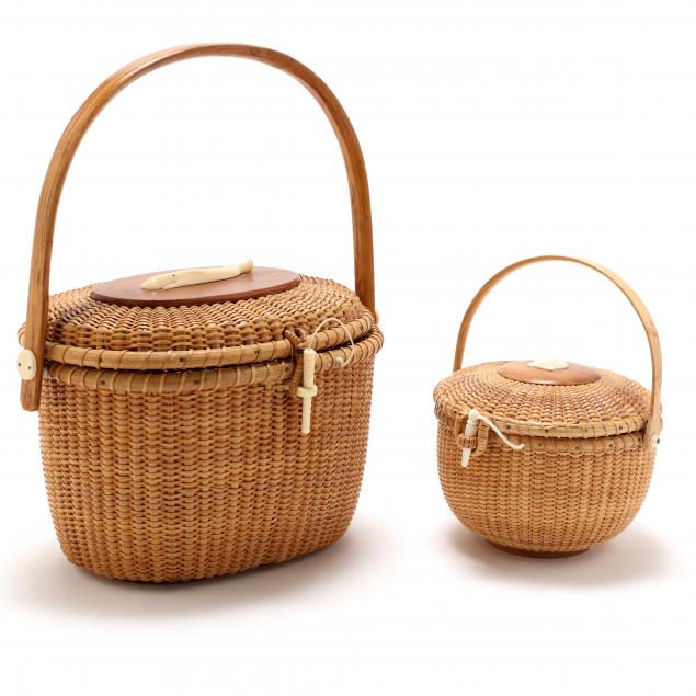 TWO NANTUCKET LIGHTSHIP BASKETS The